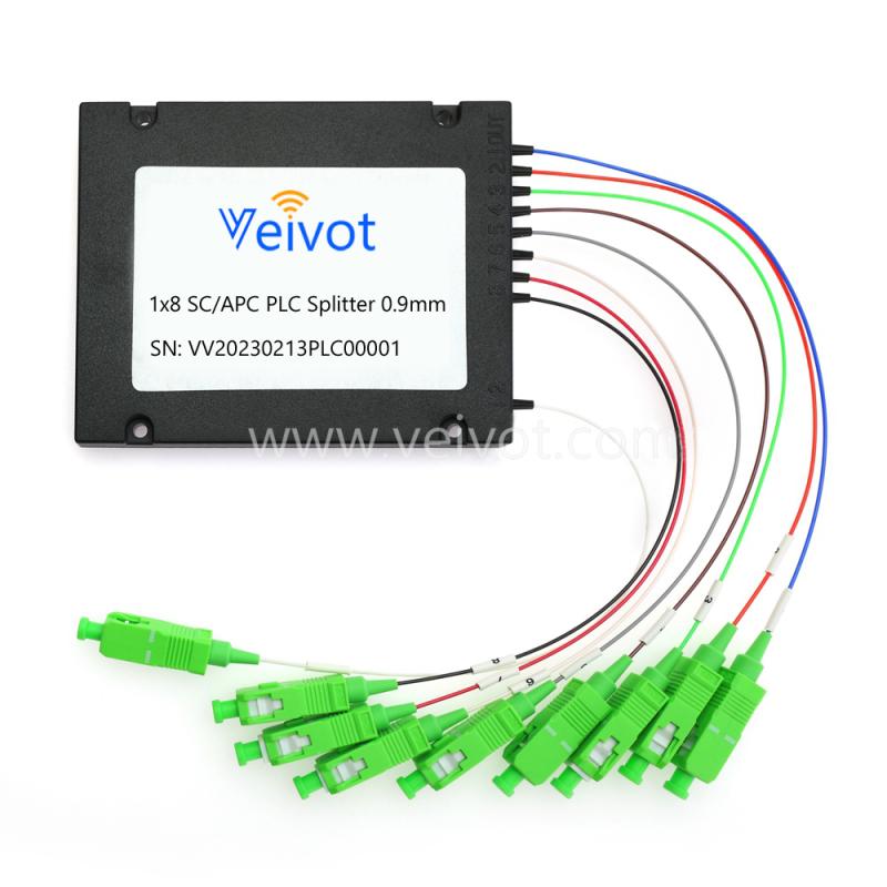 1x8 Fiber Optic PLC Splitter ABS Box Module
