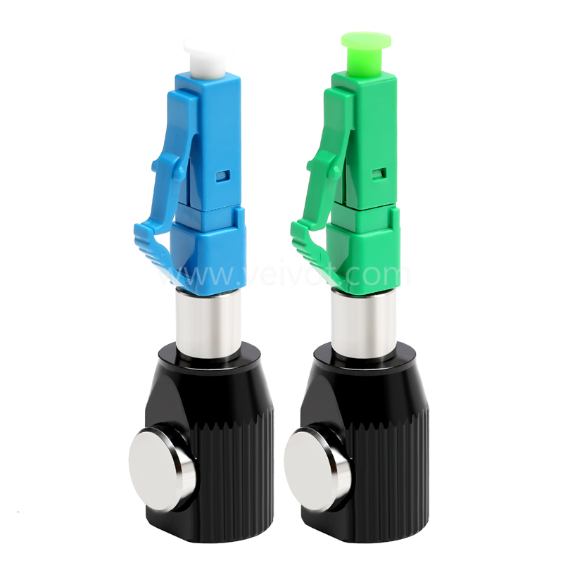 LC round shape bare fiber adapter