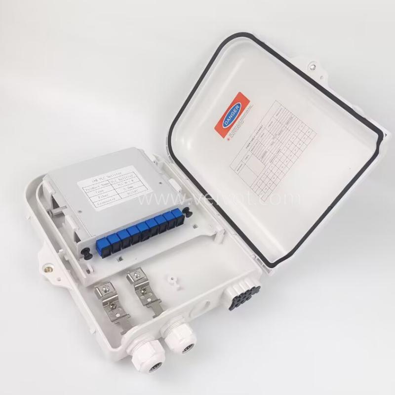 8 Port Fiber Distribution Box (VV-FDB-8DC) for 1x8 Cassette Type PLC Splitter
